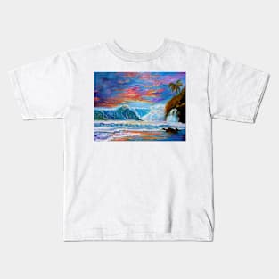 Serious Hawaiian Sunset Kids T-Shirt